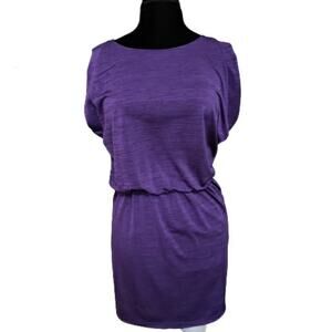 The Limited Purple Sleeveless Blouson Dress